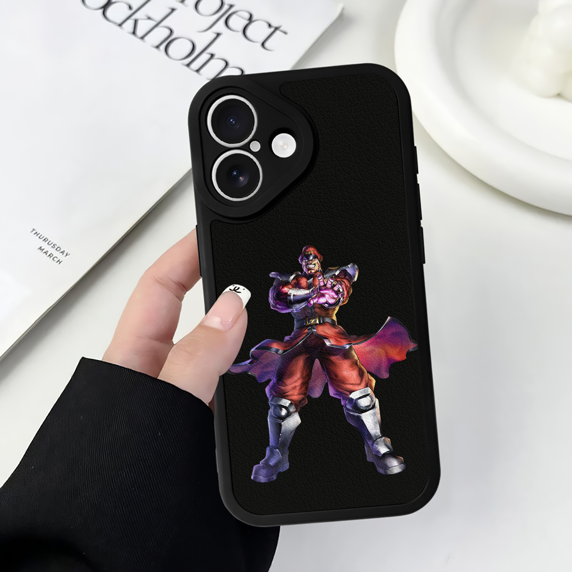 （画像用） 北斗の拳 Fist of the North Star 【iPhone 16シリーズ対応】シリコンスマホケース（レザー調） 材質：シリコン